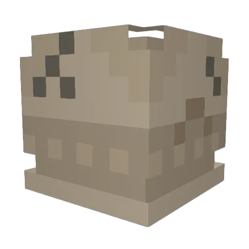 UnluckyDev Minecraft avatar head, 3D render