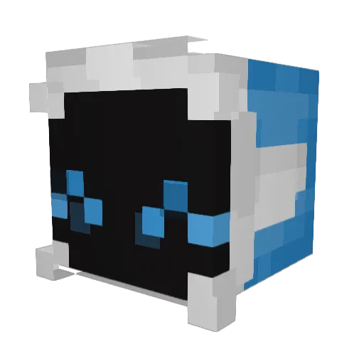 UnluckyHC Minecraft avatar head, 3D render
