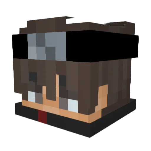 Unlustiger_ Minecraft avatar head, 3D render