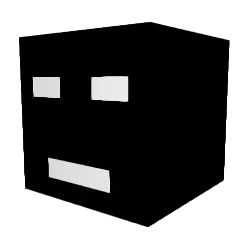 Unmasked17 Minecraft avatar head, 3D render