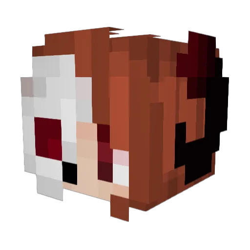 UnnamedNeko Minecraft avatar head, 3D render