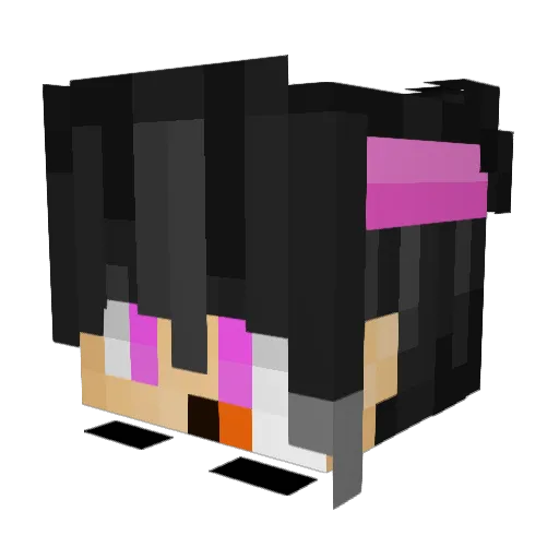 UnnamedPrime Minecraft avatar head, 3D render