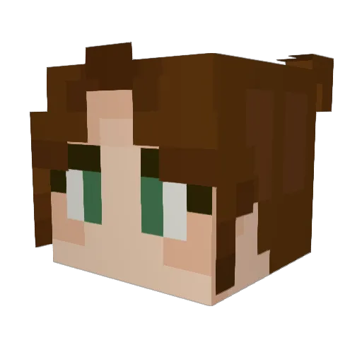 UnnamedUniverses Minecraft avatar head, 3D render