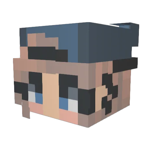 Unnamed_007 Minecraft avatar head, 3D render