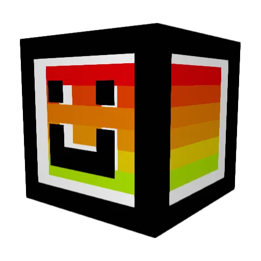 Unnamed_N3on Minecraft avatar head, 3D render