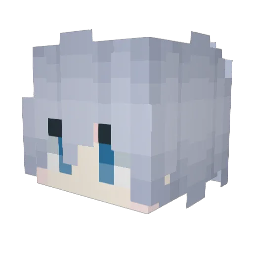 Uno4131 Minecraft avatar head, 3D render