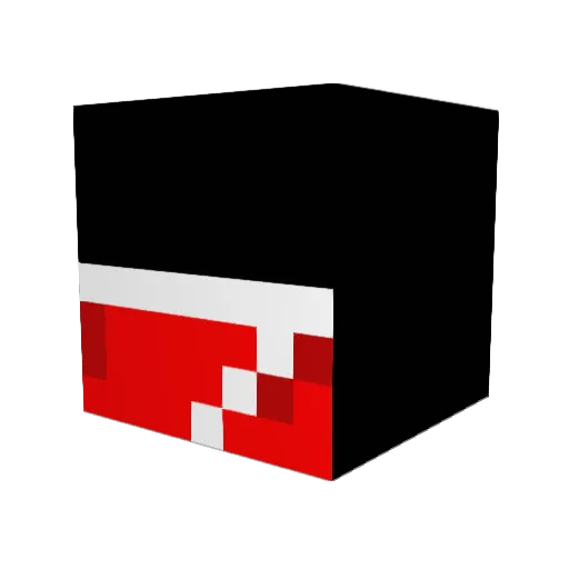 UnoBIocker Minecraft avatar head, 3D render