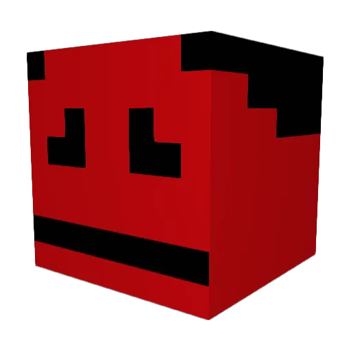 UnoFeT Minecraft avatar head, 3D render