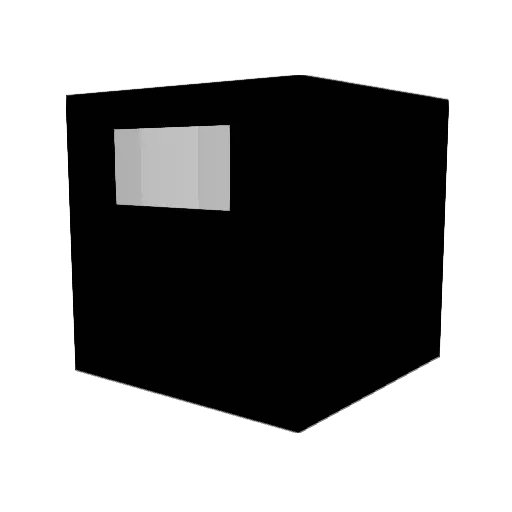Unolokes Minecraft avatar head, 3D render