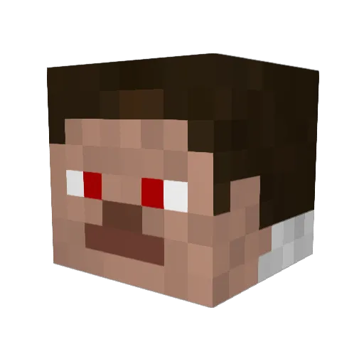 UnopposedQuill Minecraft avatar head, 3D render