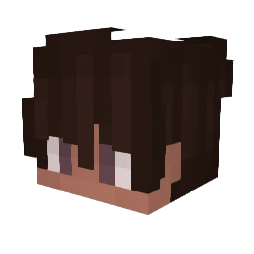 Unorixe Minecraft avatar head, 3D render