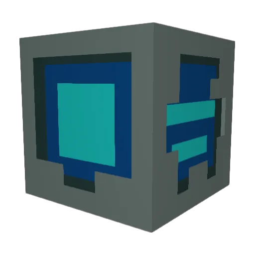 Unothecat Minecraft avatar head, 3D render