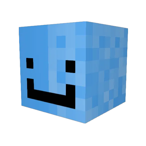 Unown11 Minecraft avatar head, 3D render