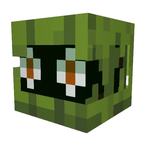 Unownlord Minecraft avatar head, 3D render