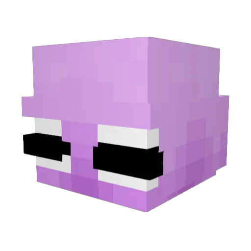Unphixable Minecraft avatar head, 3D render