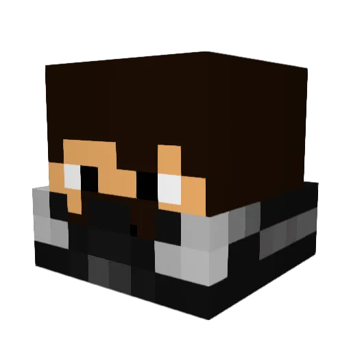 Unpleasant007 Minecraft avatar head, 3D render