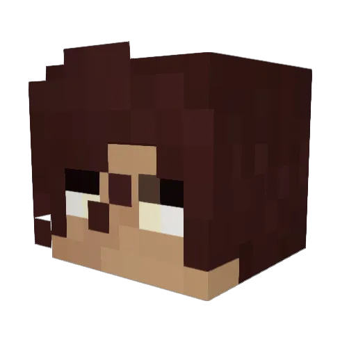 Unpurchase Minecraft avatar head, 3D render