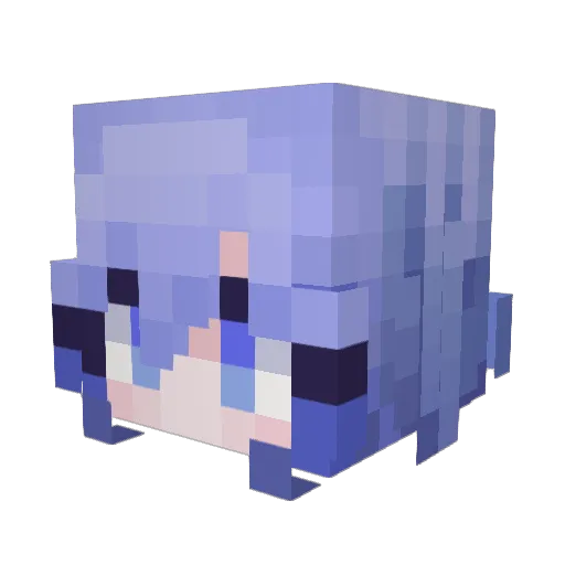 UnravelKaneki Minecraft avatar head, 3D render
