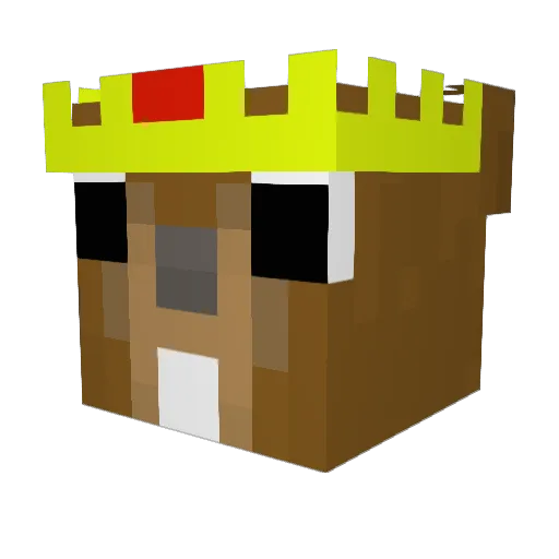 UnreaL192 Minecraft avatar head, 3D render