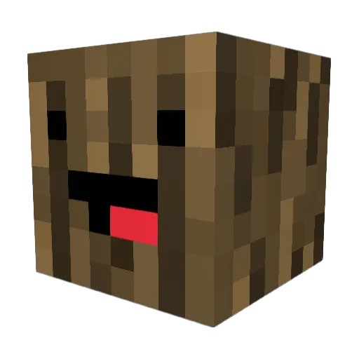 UnrealGuest Minecraft avatar head, 3D render