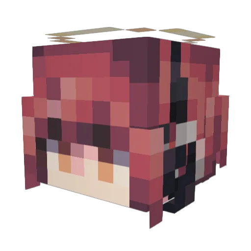 UnrealHumans Minecraft avatar head, 3D render
