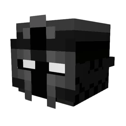 Unrectified Minecraft avatar head, 3D render