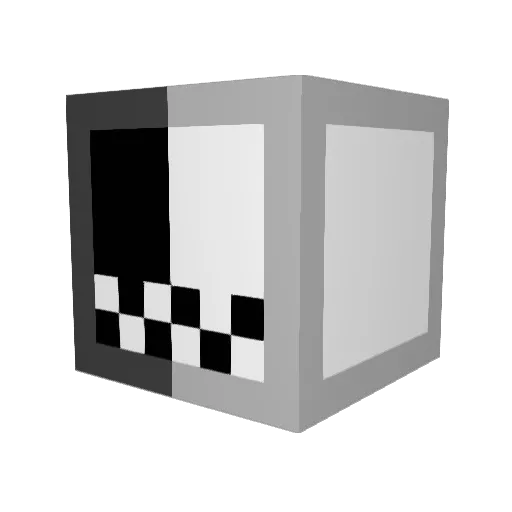 UnreqitedGenesis Minecraft avatar head, 3D render