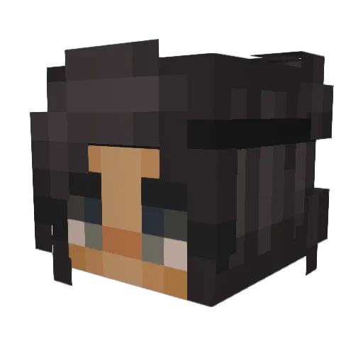 UnsavingHalo Minecraft avatar head, 3D render