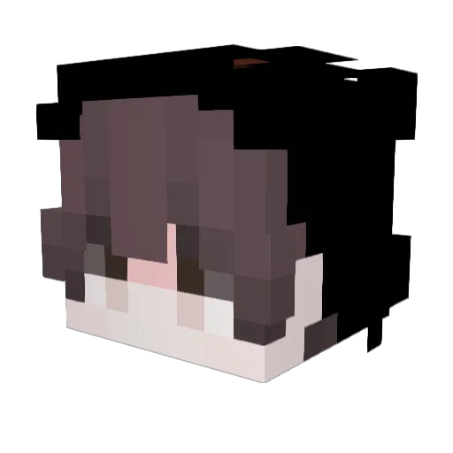 UnseenApple Minecraft avatar head, 3D render