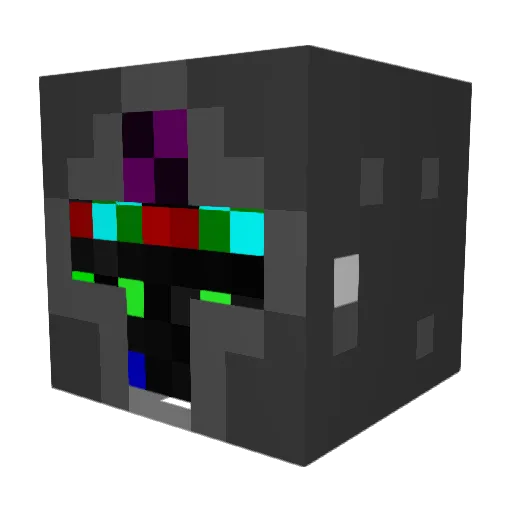 UnseenChemist Minecraft avatar head, 3D render