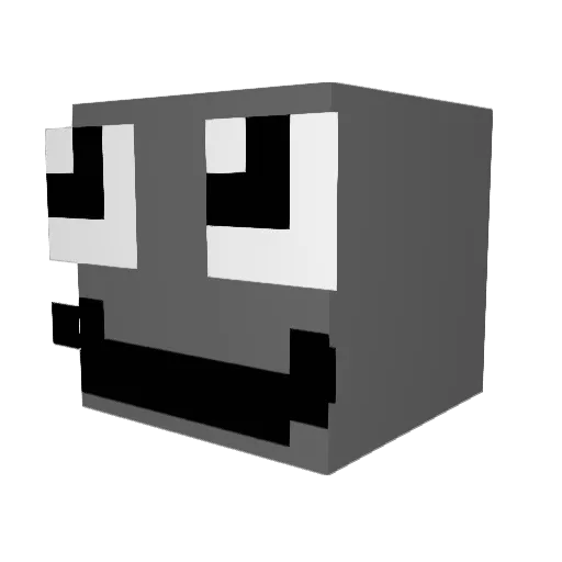 UnseenWarrior_ Minecraft avatar head, 3D render