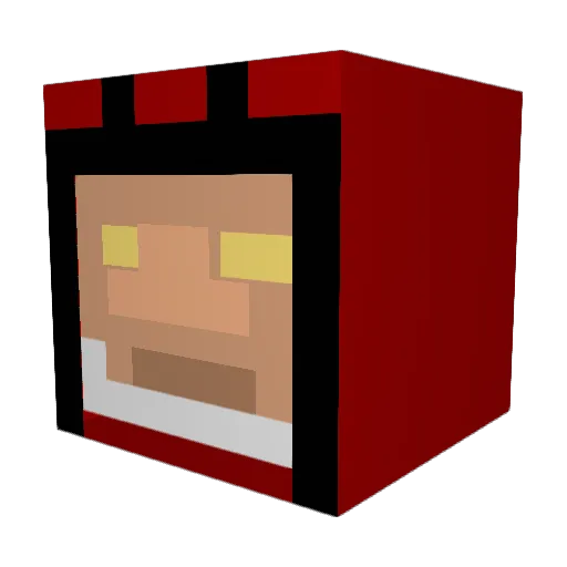 Unseld41 Minecraft avatar head, 3D render