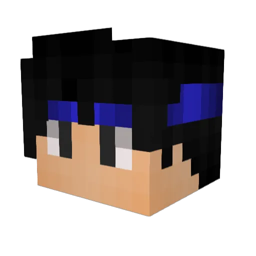 Unslate Minecraft avatar head, 3D render