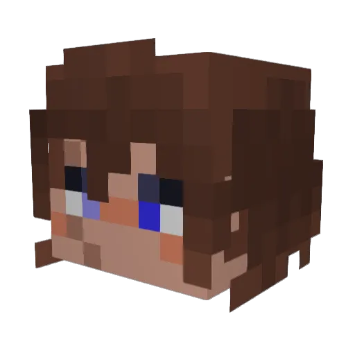 Unsocial_45 Minecraft avatar head, 3D render