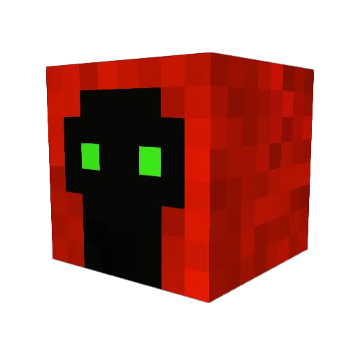 Unsophisticated Minecraft avatar head, 3D render
