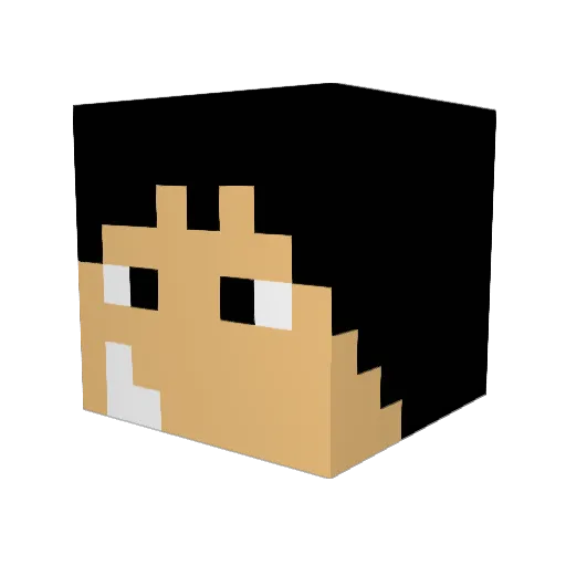 UnsounderTiger3 Minecraft avatar head, 3D render