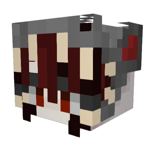 Unspeakable32 Minecraft avatar head, 3D render