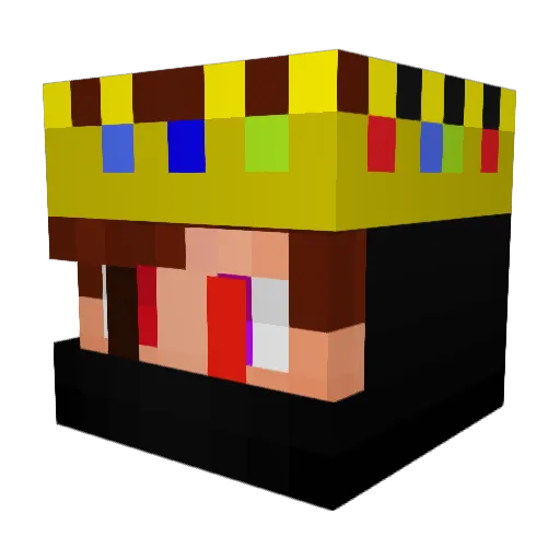 Unspeakablef956 Minecraft avatar head, 3D render