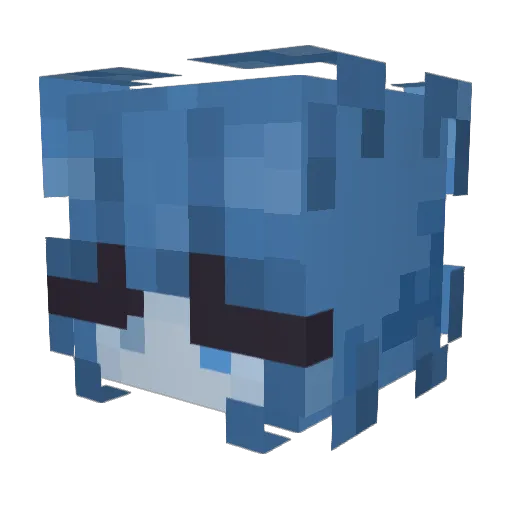 UnspokenOx Minecraft avatar head, 3D render