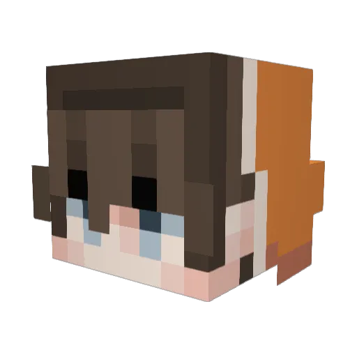 UnstableTruth Minecraft avatar head, 3D render