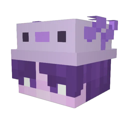 Unsterbbar Minecraft avatar head, 3D render