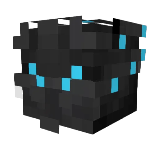 Unstucked Minecraft avatar head, 3D render