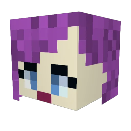 UnsungVero Minecraft avatar head, 3D render