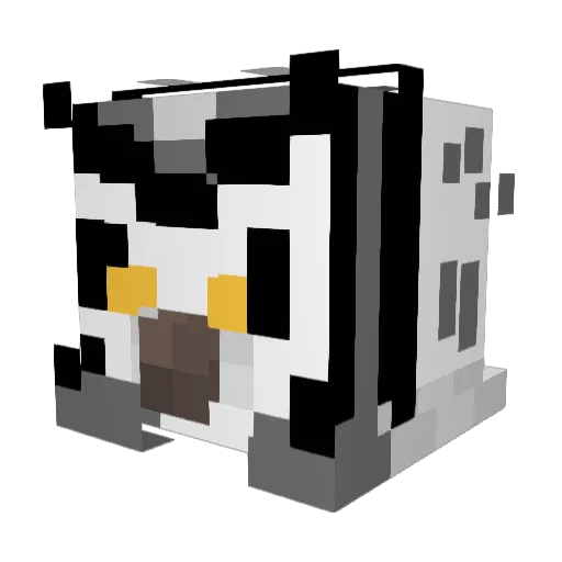UnsureOwl Minecraft avatar head, 3D render