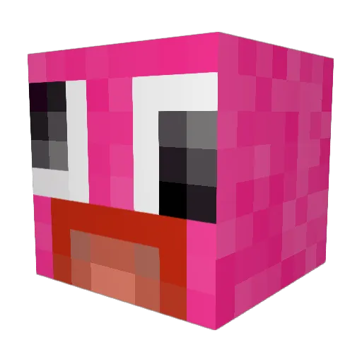 Unsweetable Minecraft avatar head, 3D render