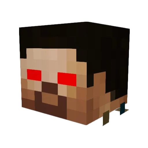 UntamedBeast432 Minecraft avatar head, 3D render