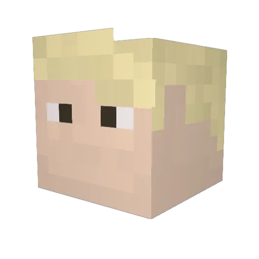 UntamedKraken Minecraft avatar head, 3D render