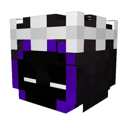 Untampered Minecraft avatar head, 3D render