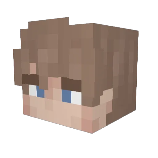Unterwasserman_ Minecraft avatar head, 3D render