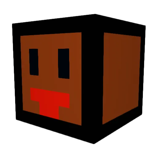 UntiBuRio Minecraft avatar head, 3D render